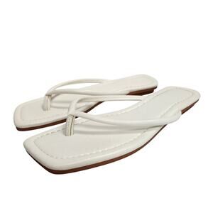 White Size 36 Thong Sandals